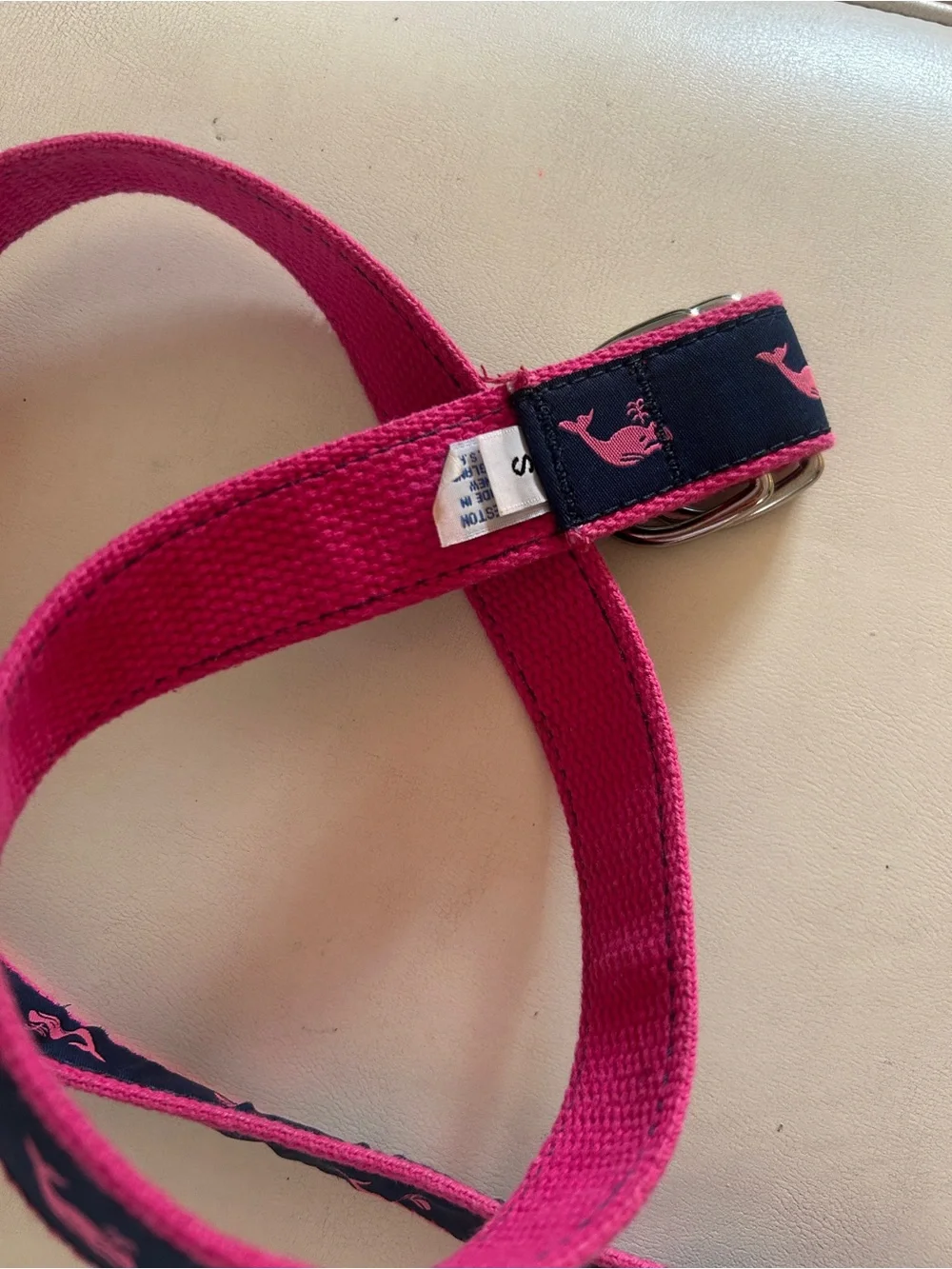 Preston Pink Whale and Navy Belt